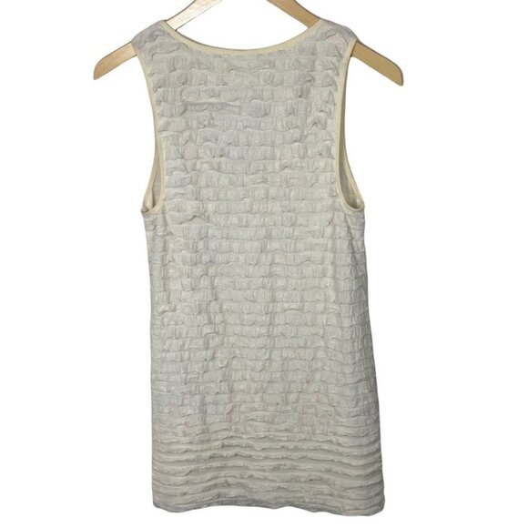 Free People Layered Ruffle Bohemian Cream White Mini Dress Size XS Tiered Boho‎ - Picture 4 of 9